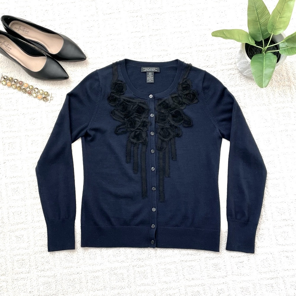 BR Navy Cardigan